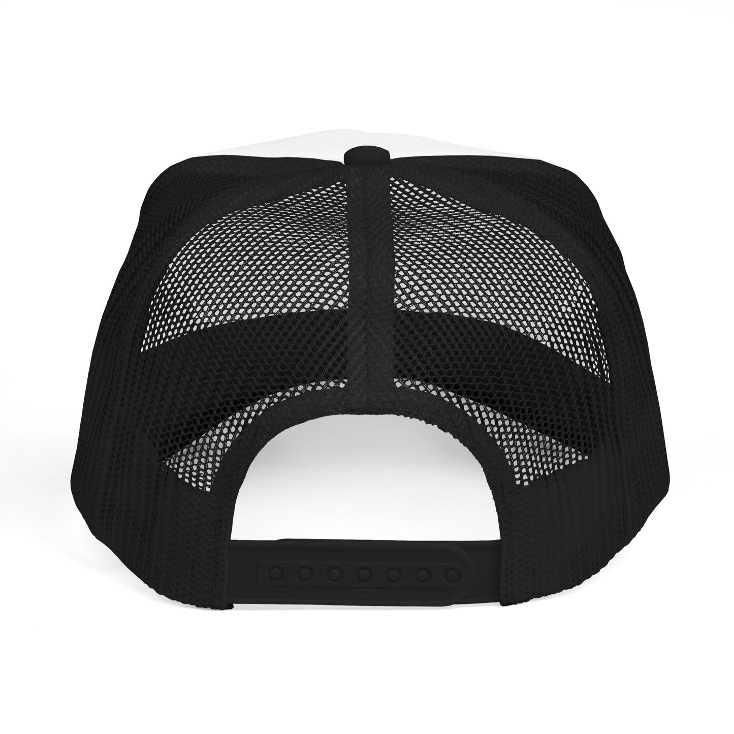 Black Embroidered Trucker Hat for Football Moms