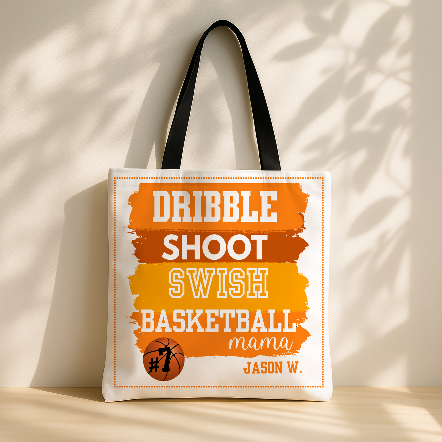 Personalized Basketball Mom Tote