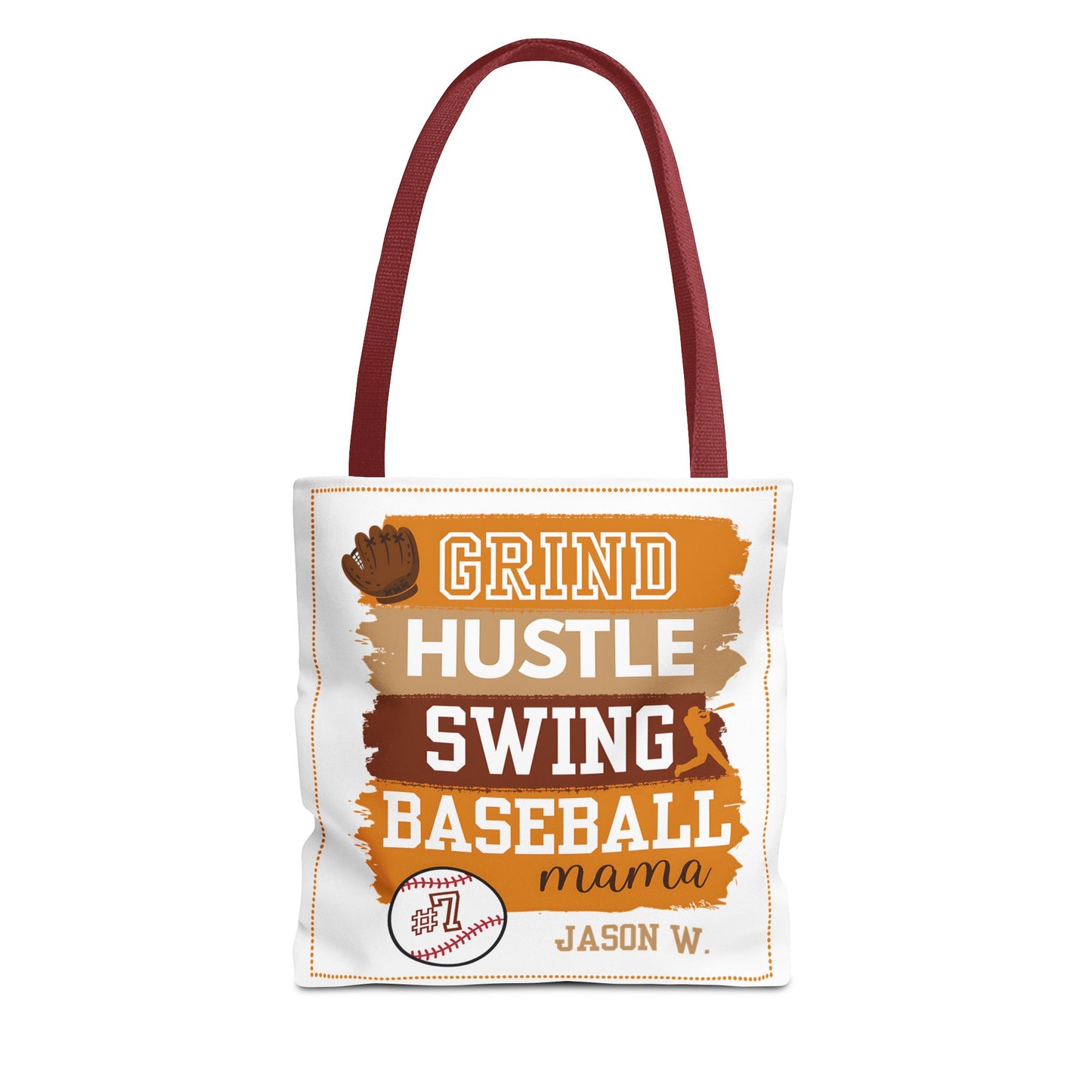 Personalized Baseball Mom Tote