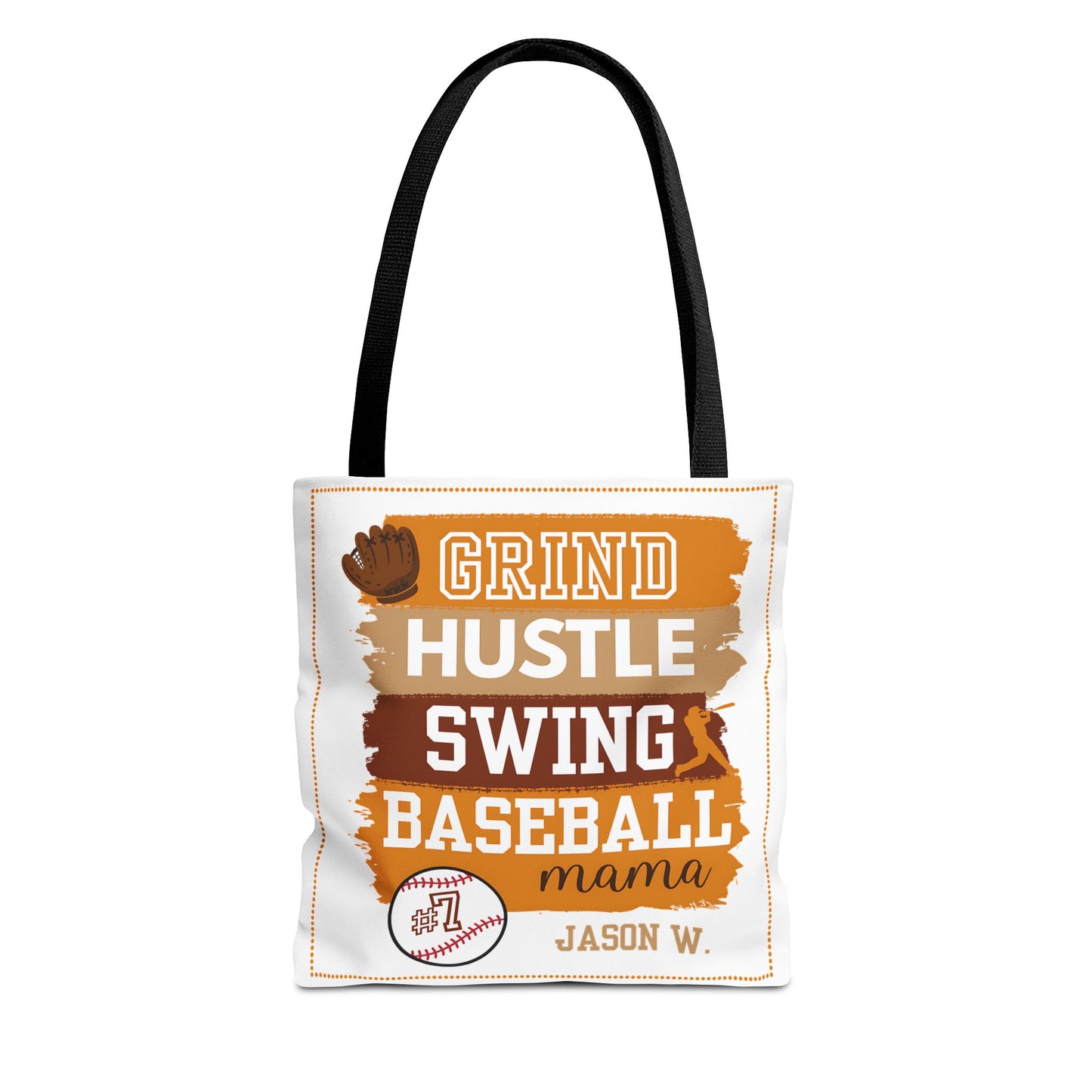 Personalized Baseball Mom Tote