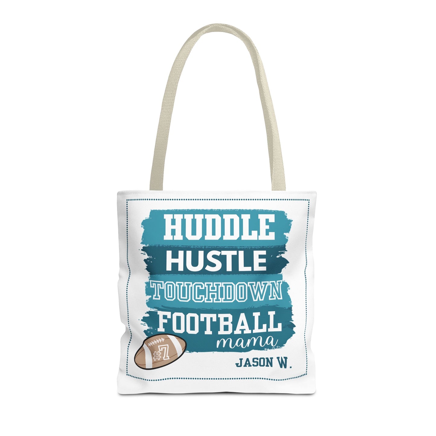 Personalized Football Mom Tote