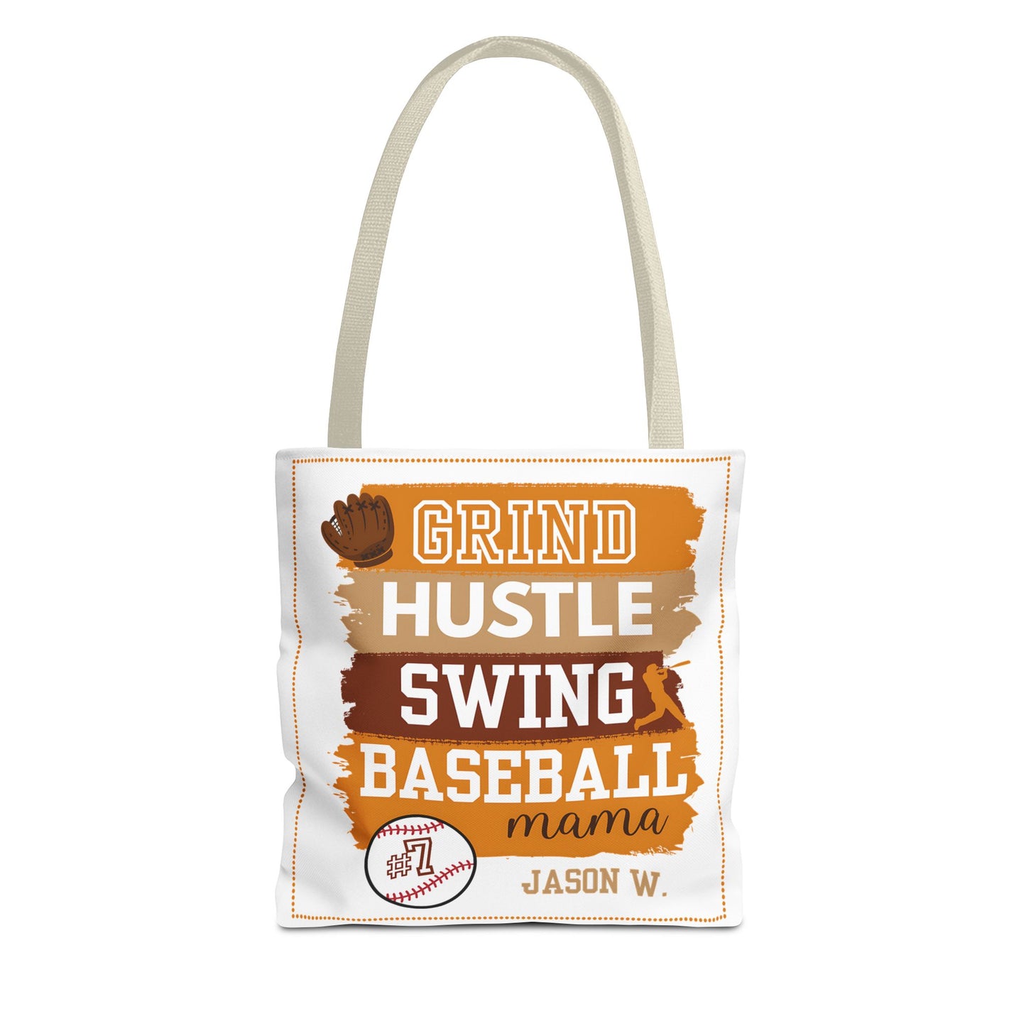 Personalized Baseball Mom Tote