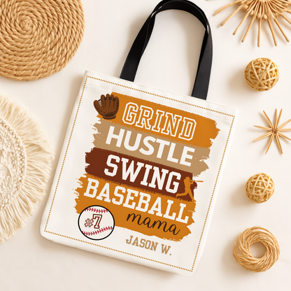 Personalized Baseball Mom Tote