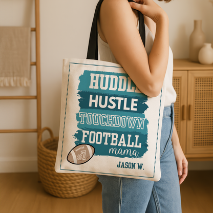 Personalized Football Mom Tote