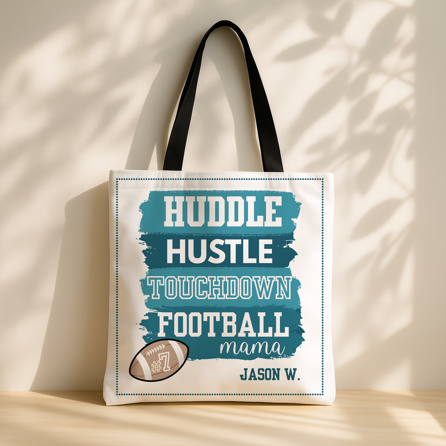 Personalized Football Mom Tote