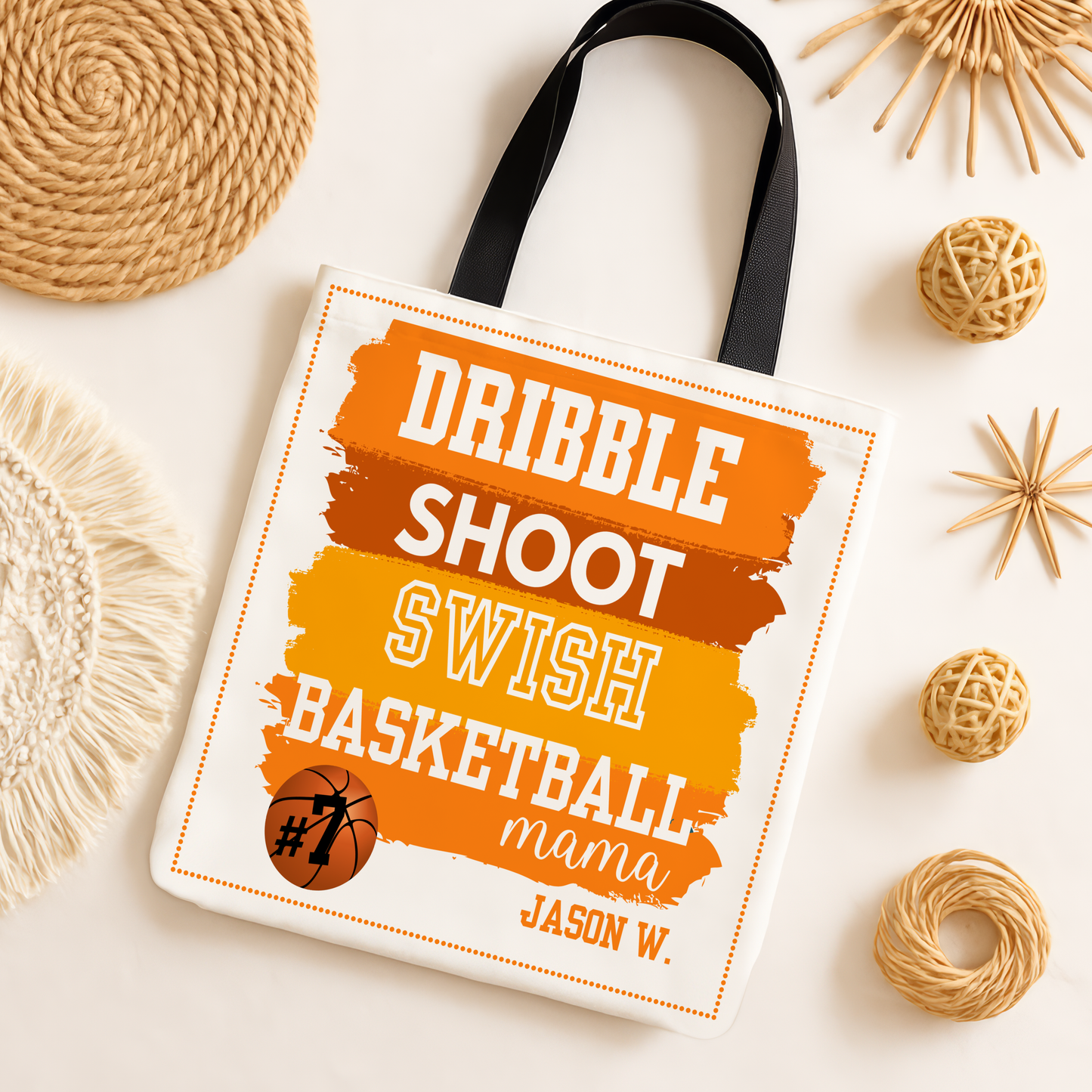 Personalized Basketball Mom Tote