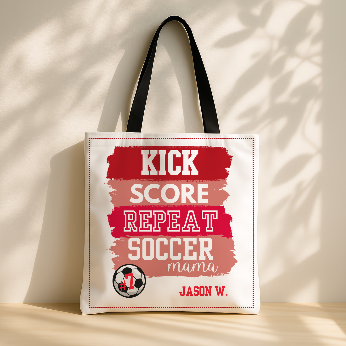 Personalized Soccer Mom Tote