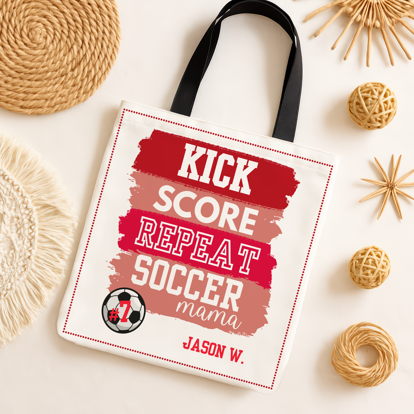 Personalized Soccer Mom Tote