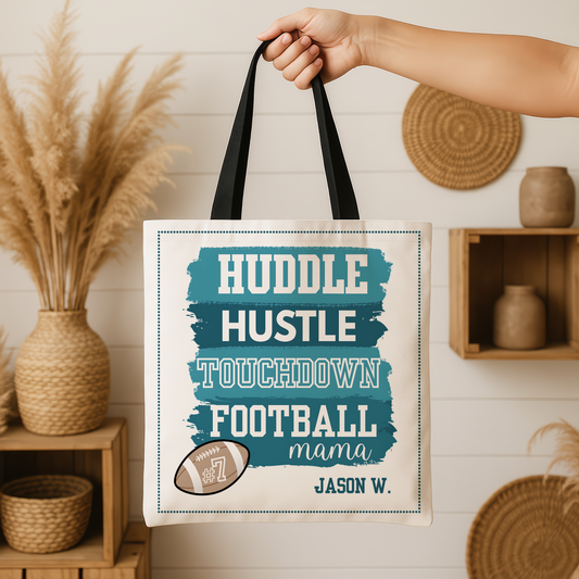 Personalized Football Mom Tote