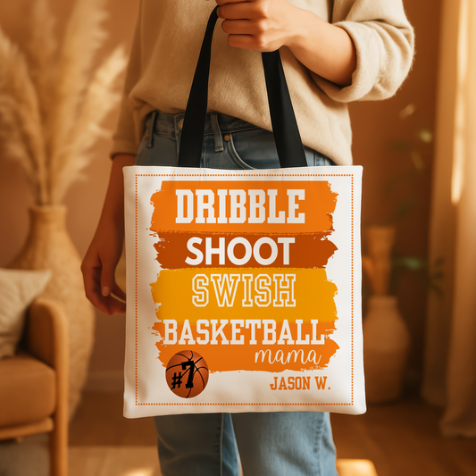 Personalized Basketball Mom Tote